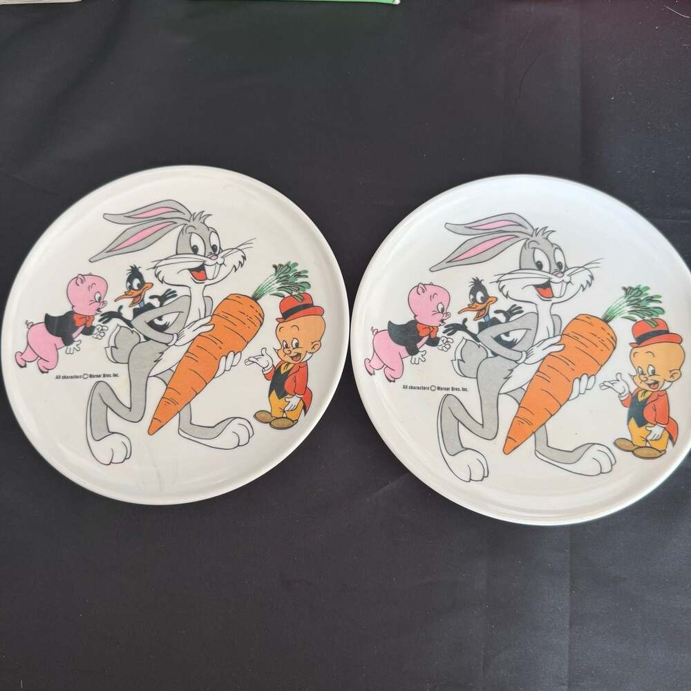 Vintage Lenox Ware Warner Bros. Looney Tunes Melamine Children's Plates 2
